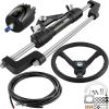 VEVOR Hydraulic Boat Steering Kit, 300HP Hydraulic Steering Kit Helm Pump