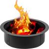 VEVOR Fire Pit Ring 42-Inch Outer/36-Inch Inner Diameter, Fire Pit Insert 3.0mm Thick Heavy Duty Solid Steel