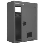 VEVOR Through The Wall Drop Box, Heavy Duty Steel Through the Wall Mailbox with 2.8-7.9" 13" Combination Lock, 12.5x6.3x16.9" Mail Drop Box, Dark Gray