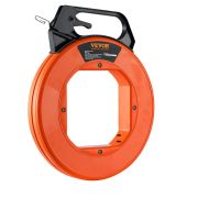 VEVOR Fish Tape, 240-foot, 1/8-inch, Steel Wire Puller with Optimized Housing and Handle, Easy-to-Use Cable Puller Tool