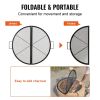 VEVOR X-Marks Fire Pit Grill Grate, Foldable Round Cooking Grate, Heavy Duty Steel Campfire BBQ Grill Grid with Handle and Support X Wire