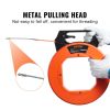 VEVOR Fish Tape, 125-foot, 3/16-inch, PET Wire Puller with Optimized Housing and Handle, Easy-to-Use Cable Puller Tool