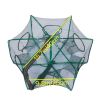 Foldable Fishing Net Trap For Fish Minnow Crab Crayfish Crawdad Shrimp; Dip Cage Collapsible Hexagon 6 Hole Fishing Accessories