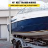 VEVOR Boat Trailer Guide-ons, 46", One Pair Aluminum Trailer Guide ons, Rust-Resistant Trailer Guides with Adjustable Width, Mounting Parts Included