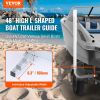 VEVOR Marine Trailer Guide Set, 48'' Flexibly Adjustable Poles, Pair of Steel Supports with PVC Coating, Ideal for Ski, Fishing