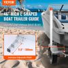 VEVOR Marine Trailer Guide Set, 46' LED Illuminated Guide Poles, Pair of Steel, Corrosion-Resistant, with PVC Covering, Suitable for Ski, Fishing