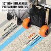 VEVOR Beach Dolly with Big Wheels for Sand, 29.9" x 15.4" Cargo Deck, w/ 12" Foam Wheels