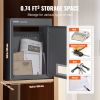 VEVOR Through The Wall Drop Box, Heavy Duty Steel Through the Wall Mailbox with 2.8-7.9" 13" Combination Lock, 12.5x6.3x16.9" Mail Drop Box, Dark Gray