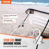 VEVOR Boat Anchor Hook, 304 Stainless Steel Slide Anchor, Knotless Anchor System with Quick Release