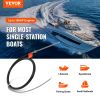 VEVOR Boat Steering Cable, 17 Feet Outboard Marine Rotary Steering Cable, 1/2 Ton High Tensile Strength