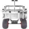 VEVOR Beach Fishing Cart, 500 lbs Load Capacity, Fish and Marine Cart with Four 13" Big Wheels PU Balloon Tires for Sand