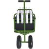 VEVOR Beach Fishing Cart, 300 lbs Load Capacity, Foldable Fish and Marine Cart with Four 11" Big Wheels Rubber Balloon Tires for Sand