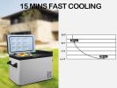 Mini Refriger for Car, DC12/24V, -7.6¬∞F to 68¬∞F, Car Refrigerator, Mini Freezer for Driving, Travel, Fishing, Outdoor or Home Use 52qt