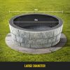 VEVOR Fire Pit Ring 36-Inch Outer/30-Inch Inner Diameter, Fire Pit Insert 3.0mm Thick Heavy Duty Solid Steel