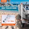 VEVOR Marine Trailer Guide Set, 62'' with LED Illumination, Pair of Steel Anti-Rust Guide Poles, Equipped with PVC Sleeves, Ideal for Ski, Fishing