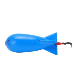 Bait Thrower Carp Feeder Large Bomb Float Lure Bait Holder Fishing Feeder Nesting ToolWhite (Color: Blue)