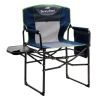 Camping Directors Chair, Heavy Duty,Oversized Portable Folding Chair with Side Table, Pocket for Beach, Fishing,Trip,Picnic,Lawn