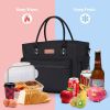 Durable Thermal Snacks Organizer Insulated Wide-Open Drinks Holder Lunch Bag Work Beach Fishing Men Adults Made Polyester