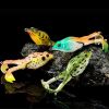 1pc Fishing Lures; Soft Frog Artificial Bait With Rotating Legs; Cool Fishing Hooks